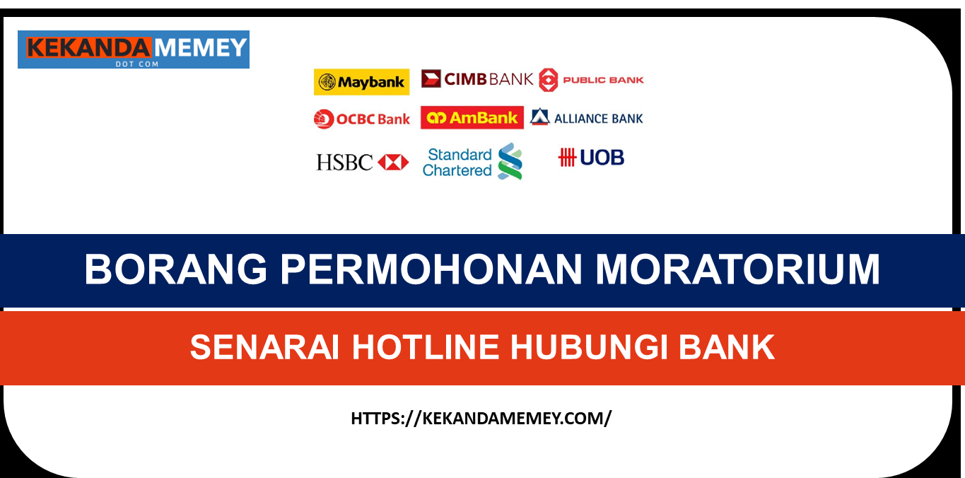 BORANG PERMOHONAN MORATORIUM 2021(Borang Web)SENARAI HOTLINE HUBUNGI BANK