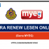 CARA RENEW LESEN MOTOR/MEMANDU ONLINE 2022 (Guna MYEG) 